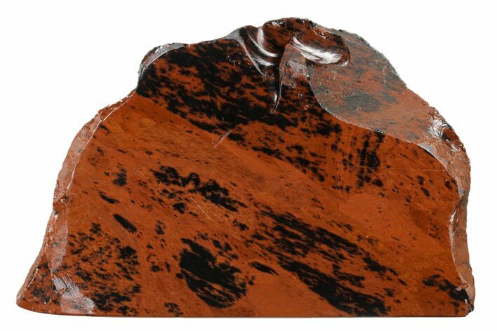 Polished Mahogany Obsidian Section - Mexico #153588